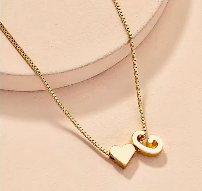 Heart & Initial Bracelet